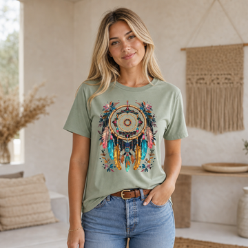 Boho Rainbow Dreamcatcher