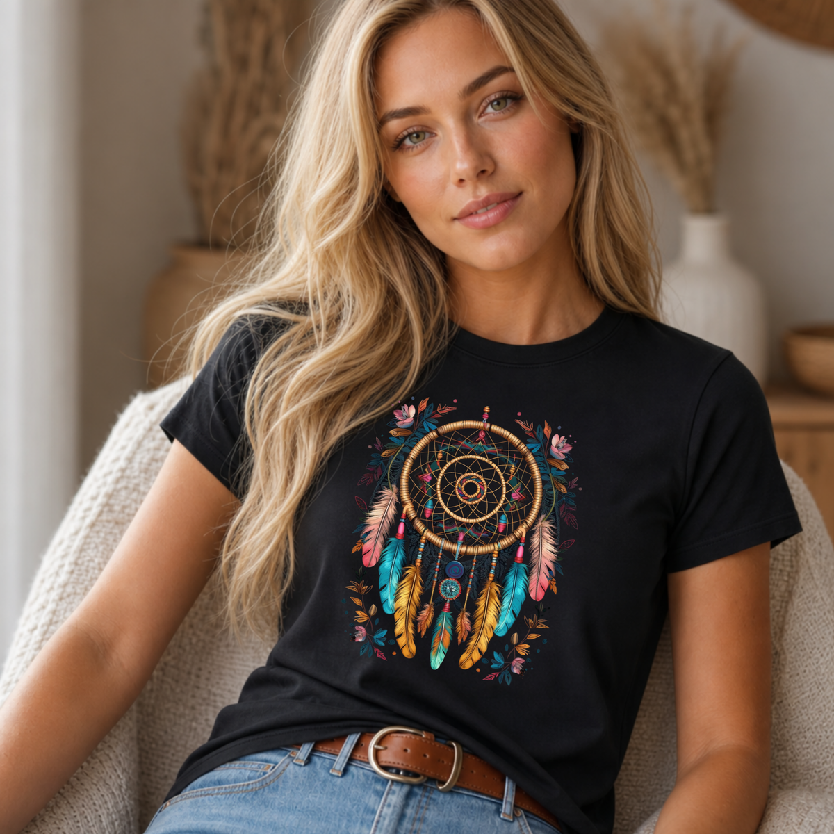 Tribal Feather Dreamcatcher