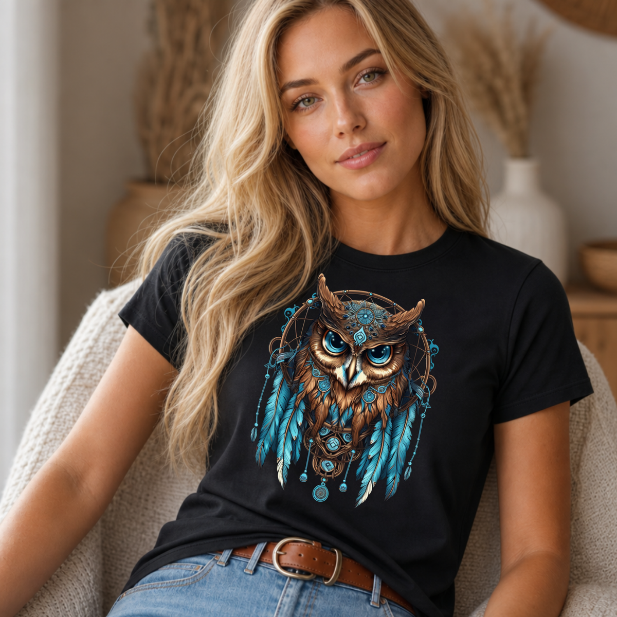 Mystic Owl Dreamcatcher Print
