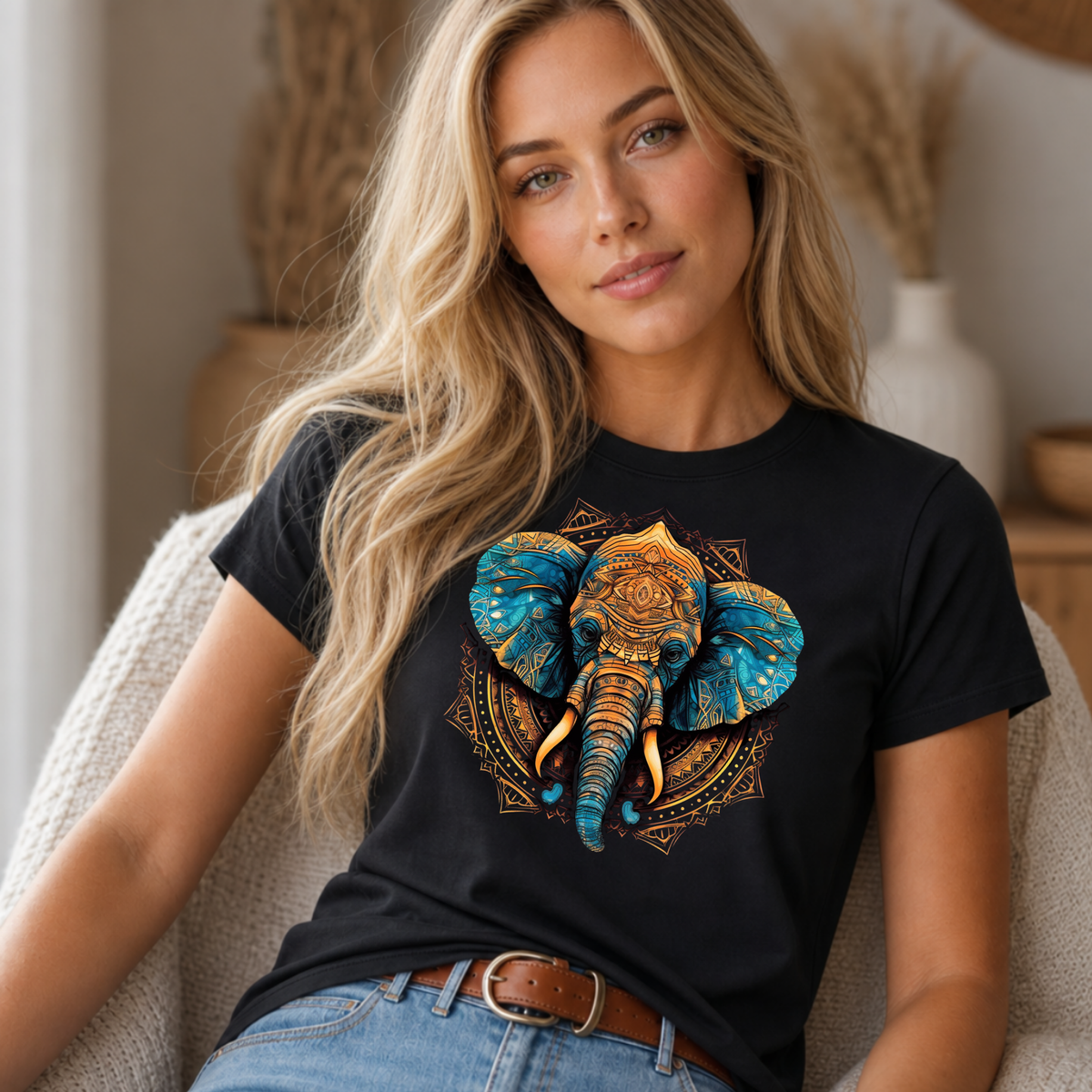 Boho Mandala Elephant