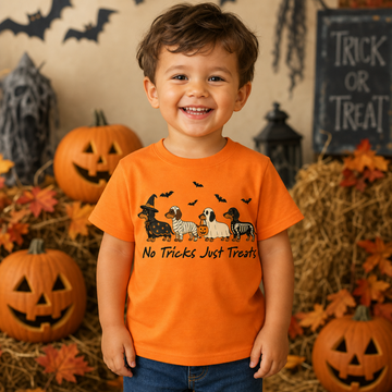 Halloween Dachshund Dog No Tricks Just Treats DTF Transfer