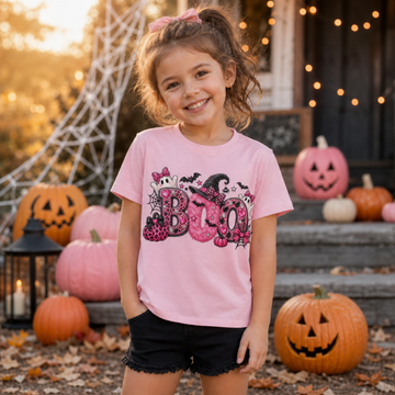 Halloween Pink Boo DTF Transfer