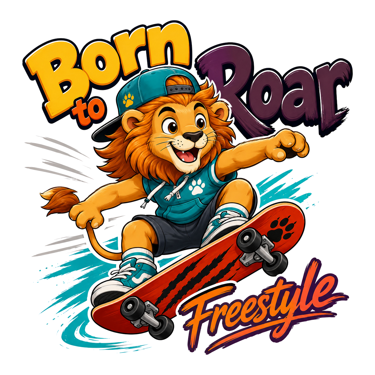 Born to Roar Freestyle Print