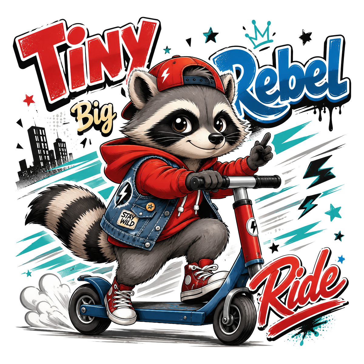 Tiny Rebel Ride Print