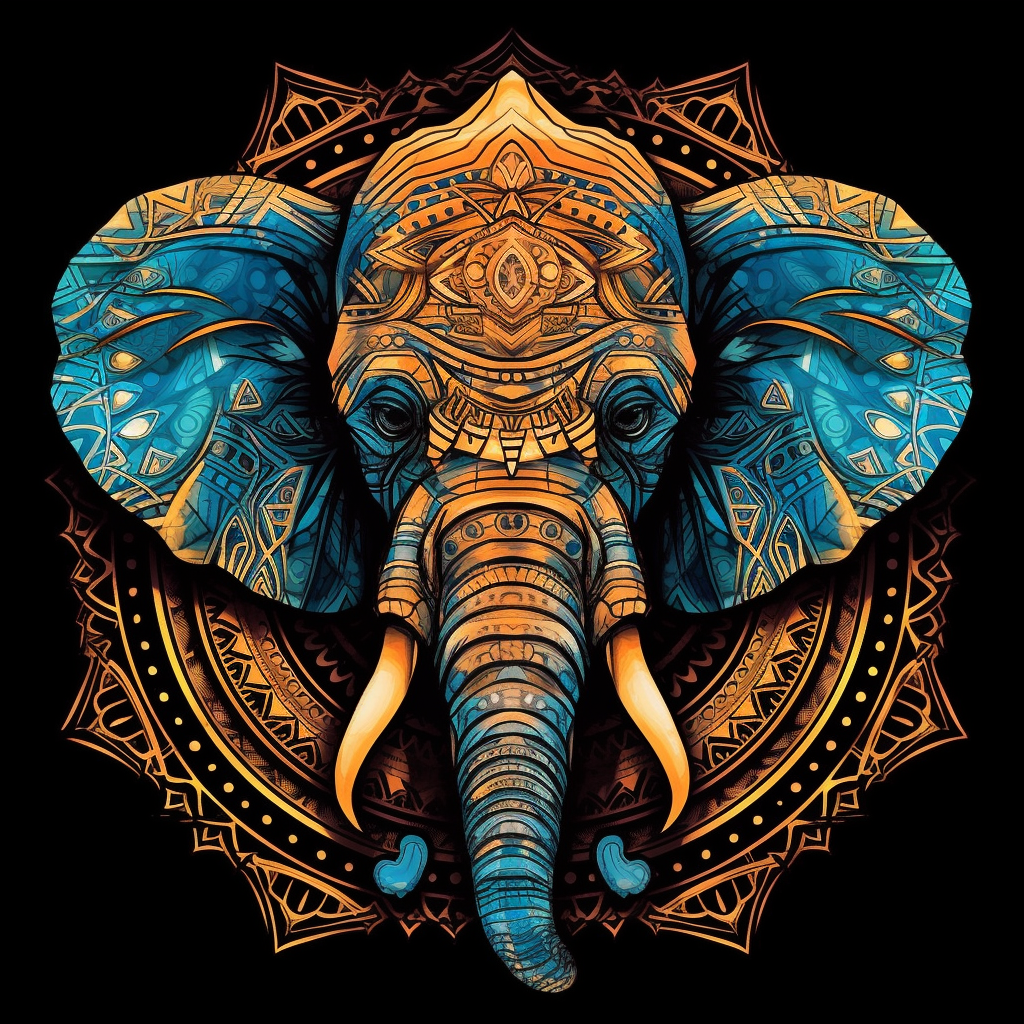 Boho Mandala Elephant