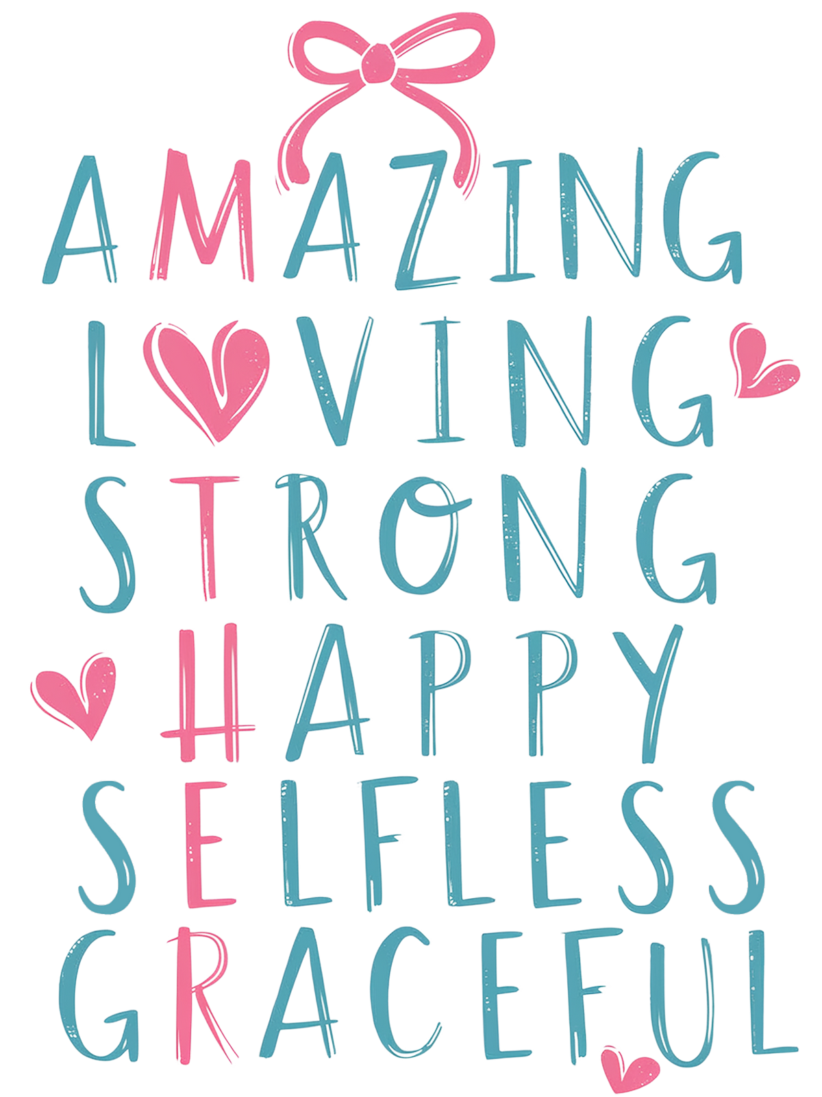 Mother Acrostic Word Art Print