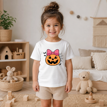 Halloween Pumpkin Pink Ribbon